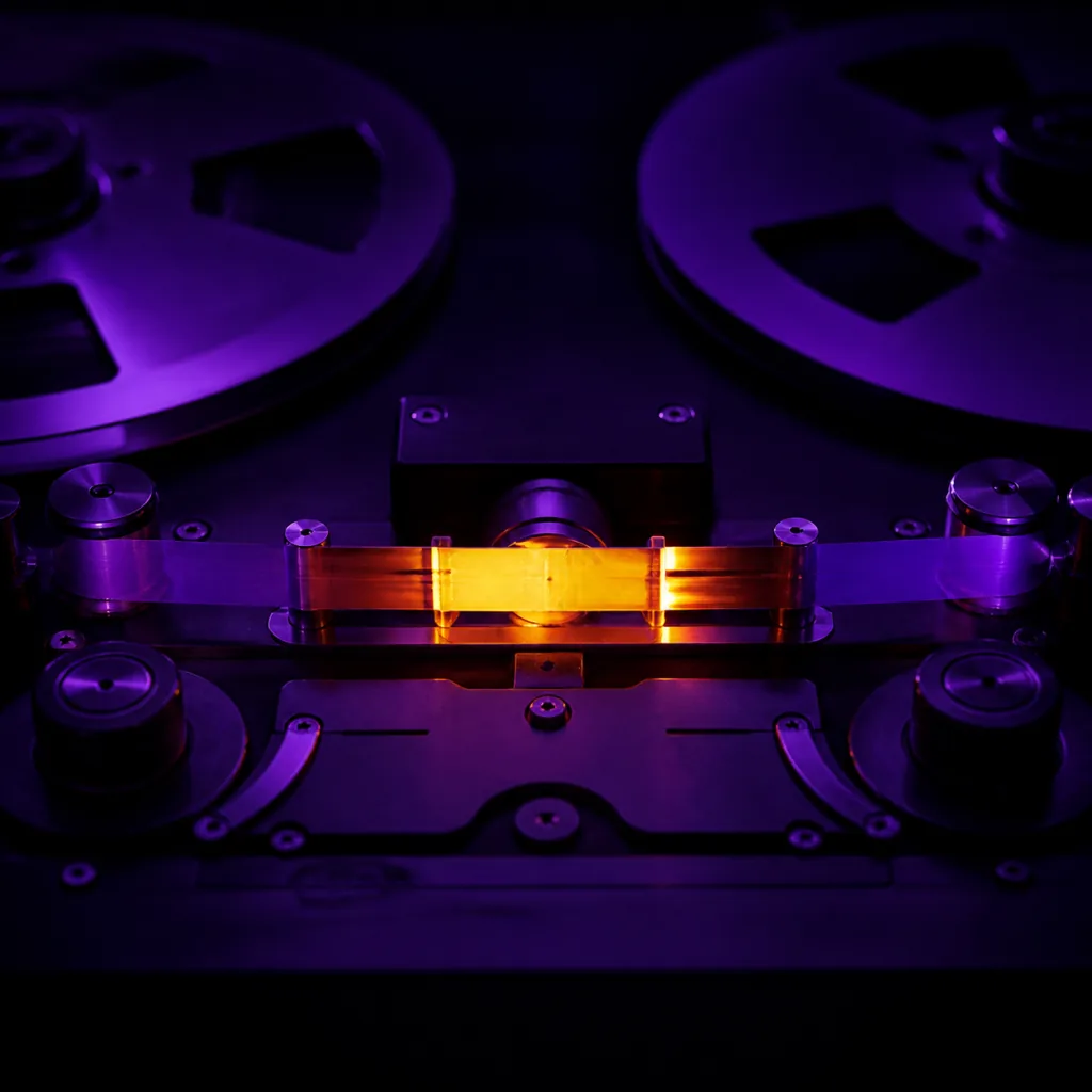 Neon tape splice artwork for Stronger pre-chorus